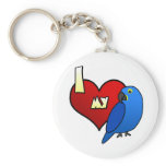 I Love my Hyacinth Macaw Keychain