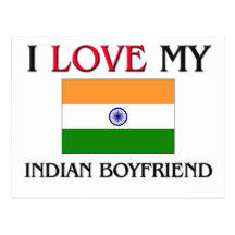 I Love My Indian Boyfriend Postcard