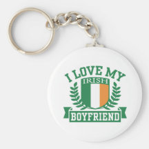 I Love My Irish Boyfriend Keychains