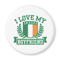 I Love My Irish Boyfriend Fridge Magnets