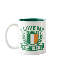 I Love My Irish Boyfriend Coffee Mugs