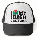 I Love My Irish Culture hats