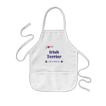 I Love My Irish Terrier (Male Dog) Aprons