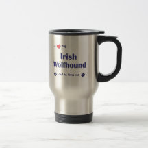 I Love My Irish Wolfhound (Male Dog) Coffee Mugs