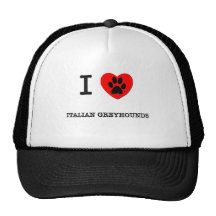 I LOVE MY ITALIAN GREYHOUNDS MESH HATS