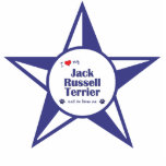 I Love My Jack Russell Terrier (Male Dog) Photo Cutout