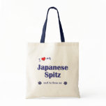 I Love My Japanese Spitz (Male Dog) bags