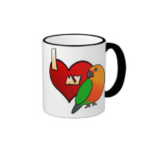 I Love my Jenday Conure Coffee Mug