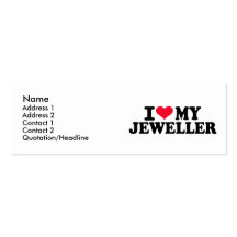 I love my Jeweller Business Card Template