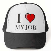 I love my job mesh hat