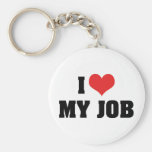 I Love My Job Keychain