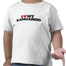 I LOVE MY KANGAROO TEE SHIRT