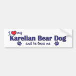 I Love My Karelian Bear Dog (Male Dog) Bumper Sticker