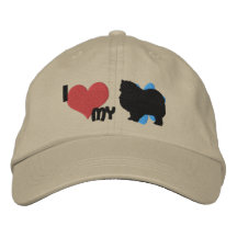 I Love my Keeshond Embroidered Hat