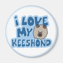 I Love My Keeshond Magnet