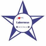I Love My Labernese (Female Dog) Photo Sculpture