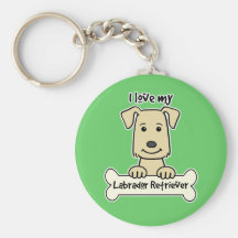 I Love My Labrador Retriever Keychains