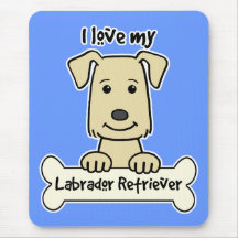 I Love My Labrador Retriever Mouse Pads