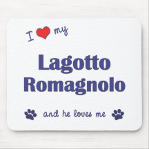 I Love My Lagotto Romagnolo (Male Dog) Mouse Mats