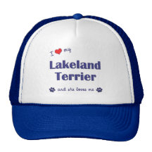 I Love My Lakeland Terrier (Female Dog) Hats