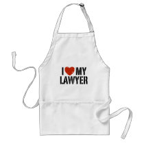 I Love My Lawyer Aprons