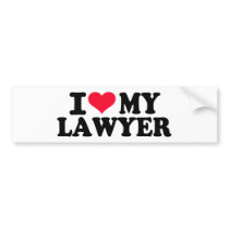 I love my Lawyer Bumper Stickers
