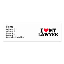 I love my Lawyer Business Card