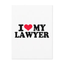 I love my Lawyer Postcard