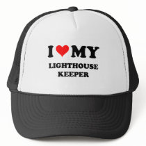 I Love My Lighthouse Keeper Trucker Hats