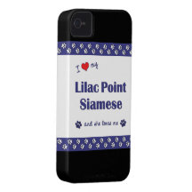 I Love My Lilac Point Siamese (Female Cat) iPhone 4 Case-Mate Case