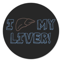 I Love My Liver Sticker