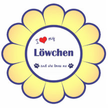 I Love My Lowchen (Female Dog) Cut Out