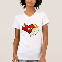 I Love my Lutino Cockatiel Tee Shirts