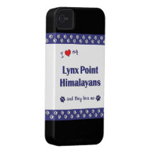 I Love My Lynx Point Himalayans (Multiple Cats) Case-Mate iPhone 4 Cases