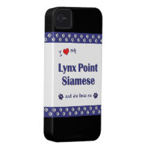 I Love My Lynx Point Siamese (Female Cat) iPhone 4 Case