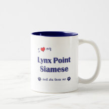 I Love My Lynx Point Siamese (Female Cat) Coffee Mugs