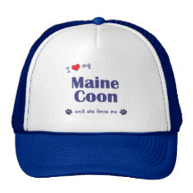 I Love My Maine Coon (Female Cat) Mesh Hats
