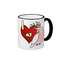I Love my Major Mitchell's Cockatoo Mug