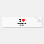 I love My Makeup Artist Bumper Sticker