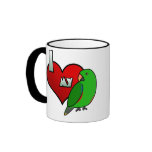 I Love my Male Vosmaeri Eclectus Mug