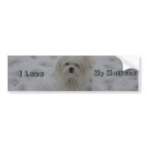 I Love, My Maltese bumper stickers