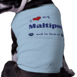 I Love My Maltipoo (Male Dog) pet clothing
