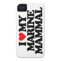 I LOVE MY MARINE MAMMAL iPhone 4 COVERS