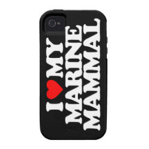I LOVE MY MARINE MAMMAL iPhone 4 COVERS