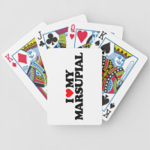 I LOVE MY MARSUPIAL BICYCLE CARD DECK