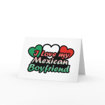 I Love My Mexican Boyfriend Greeting Cards