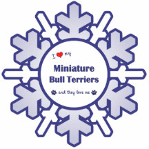 I Love My Miniature Bull Terriers (Multiple Dogs) Cut Outs