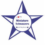 I Love My Miniature Schnauzers (Multiple Dogs) Photo Sculptures