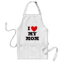 I Love My Mom Aprons