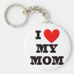 I Love My Mom Keychain